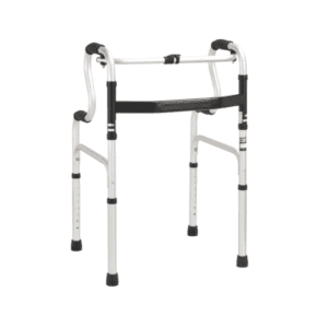 Folding Walker Toilet ArmrestBytrex, One-Button Compact Folding Lightweight Folding Walker works as a toilet safety frame