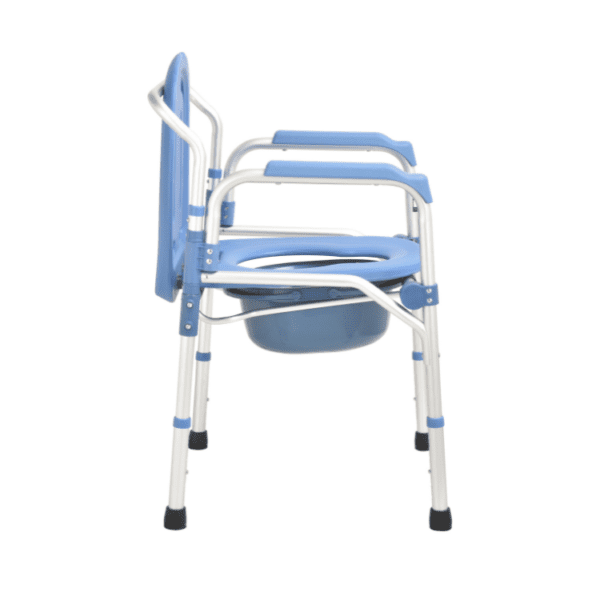 Bytrex, Commode patient toilet chair for elderly armrest pad. Adjustable Toilet Seat and  Frame with Non-Slip mat Toilet Seat Chair With Folding Commode