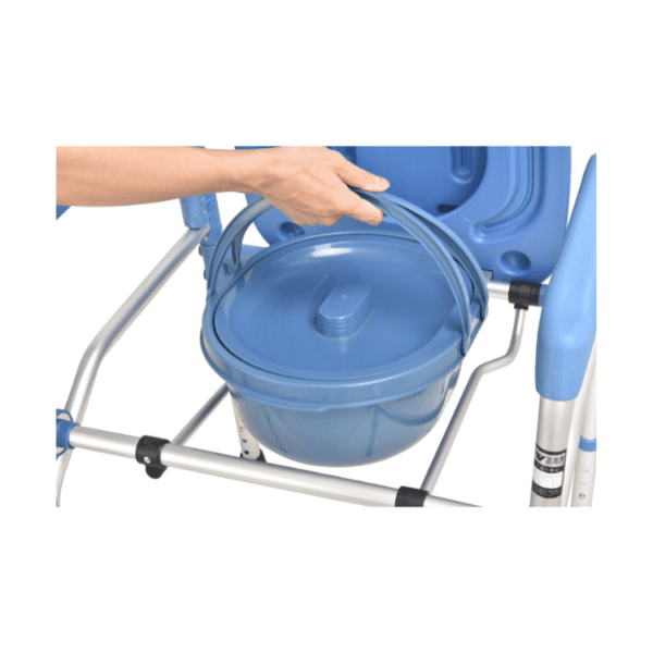 Bytrex, Commode patient toilet chair for elderly armrest pad. Adjustable Toilet Seat and  Frame with Non-Slip mat Toilet Seat Chair With Folding Commode