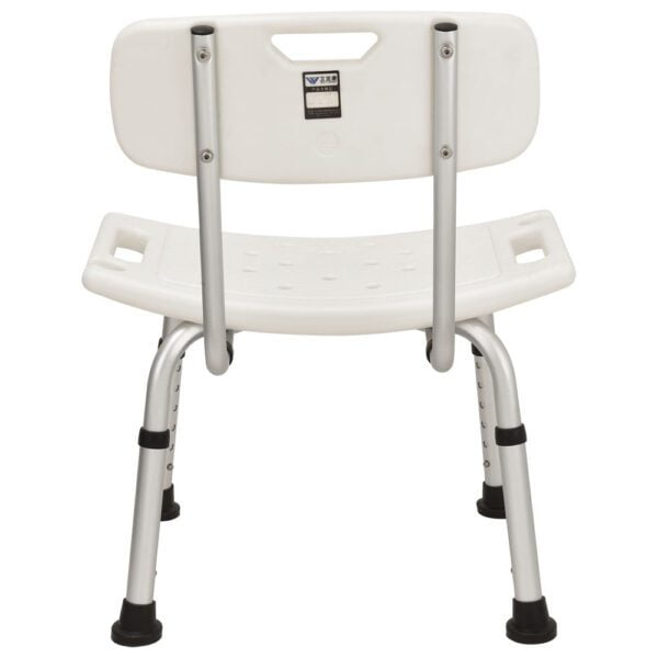 Bytrex, Shower Chair with Back, Bath Chair has Height Adjustable Legs, Tool-Free Assembly