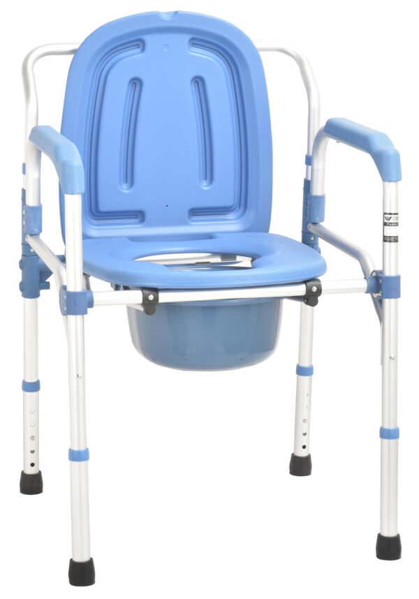 Bytrex, Commode patient toilet chair for elderly armrest pad. Adjustable Toilet Seat and  Frame with Non-Slip mat Toilet Seat Chair With Folding Commode