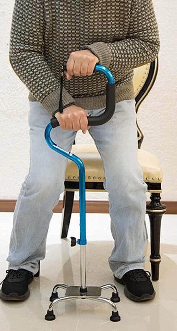 Bytrex, Quad Cane – walking stick | Bending quad cane I High-strength aluminum alloy tube