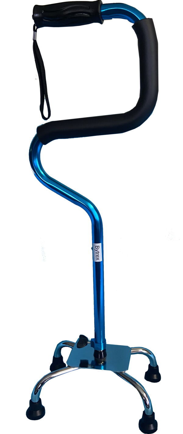 Bytrex, Quad Cane – walking stick | Bending quad cane I High-strength aluminum alloy tube