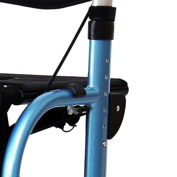 Bytrex, Popular Euro Style Aluminum Adjustable Rollator Walker with Detachable and Swing Away Footrests