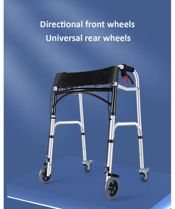 Bytrex, Walkers for seniors – Heavy-Duty Folding Rollator Walker with 2 Wheels