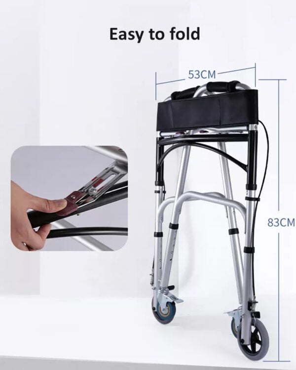Bytrex, Walkers for seniors – Heavy-Duty Folding Rollator Walker with 2 Wheels