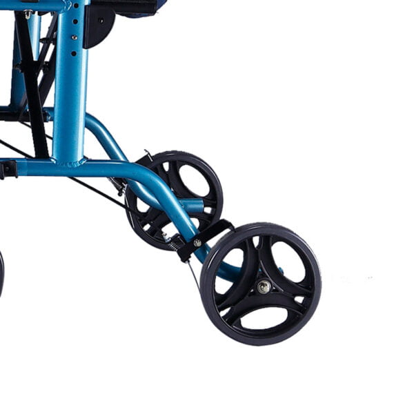 Bytrex, Popular Euro Style Aluminum Adjustable Rollator Walker with Detachable and Swing Away Footrests