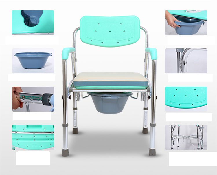 Bytrex, Lightweight adjustable height shower chair extended suitable for pregnant women