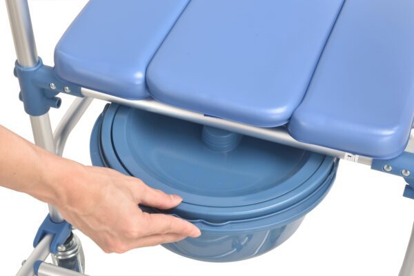 Bytrex, Light weight Shower Commode Chair Personal Mobility Assist Toilet Commode Wheelchair Transport Rolling Chair