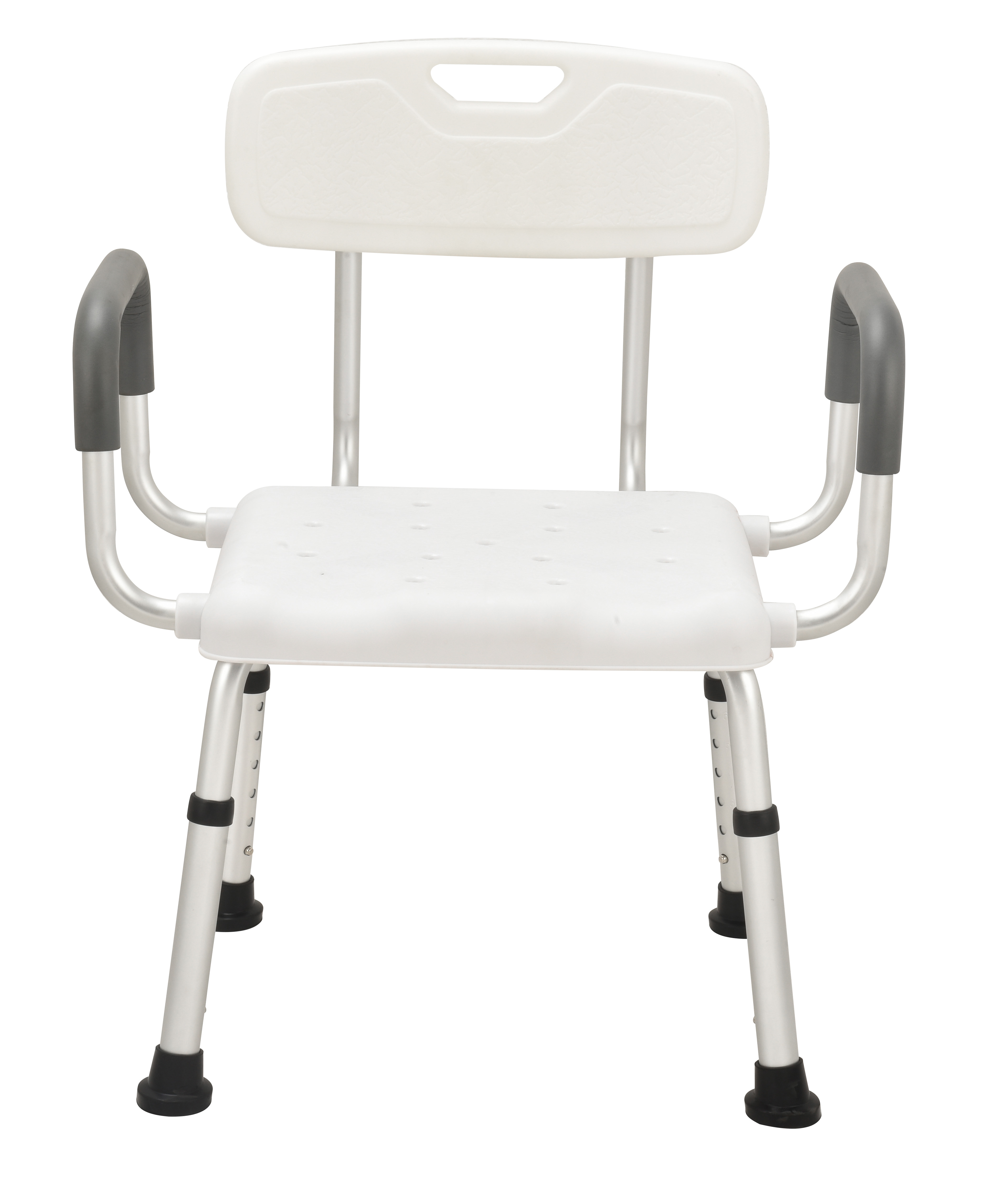 Bytrex, Bath Chair with Handle, Shower Chair, Easy to assemble, no tools required, Aluminum, Height Adjustable, Anti Slip for Safety