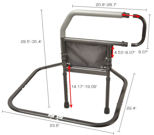 Bytrex Safety Bed Rail For Elderly, Bed Assist Grab Bar Handle Home and Dorm - Fit King, Queen, Full, Twin